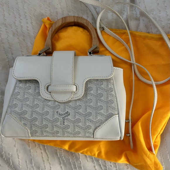 White Patterned Handbag - Picture 2 of 5